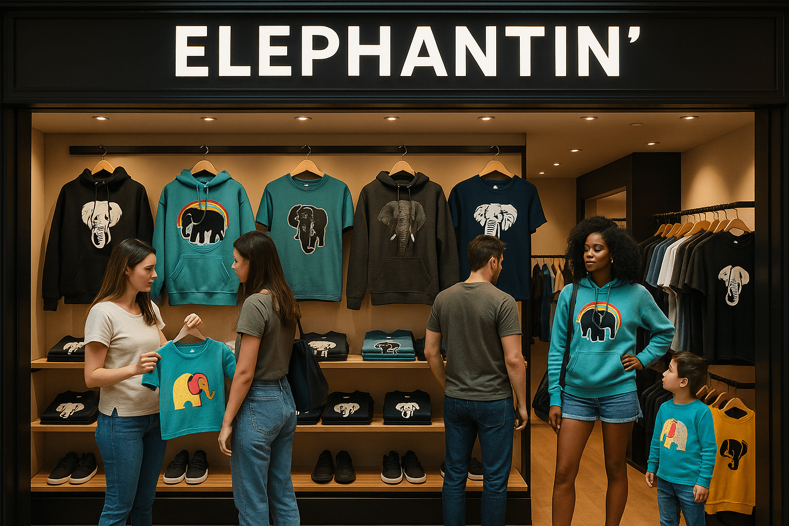 Elephantin’ Apparel: Embracing the Majesty of Elephants