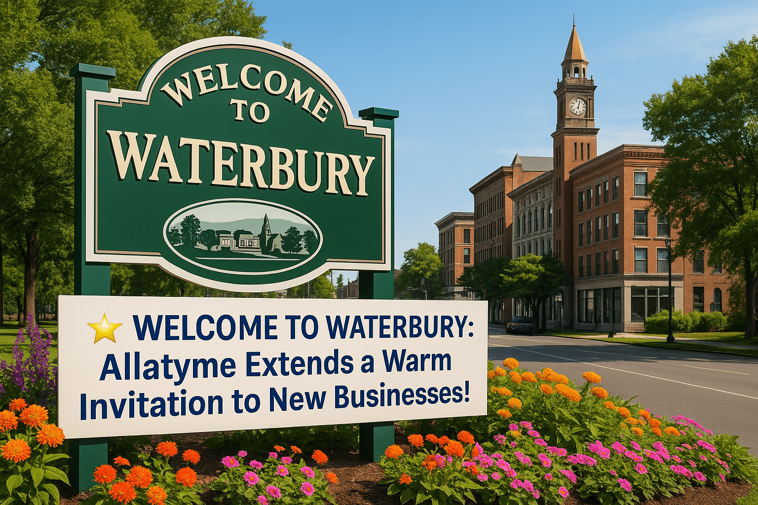 🌟 Welcome to Waterbury: Allatyme Extends a Warm Invitation to New Businesses!