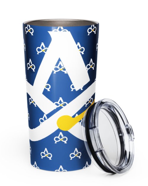 Tapered stainless steel tumbler