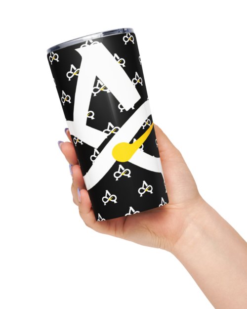 Tapered stainless steel tumbler