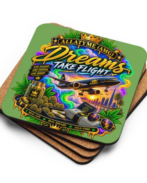 Cork-back coaster