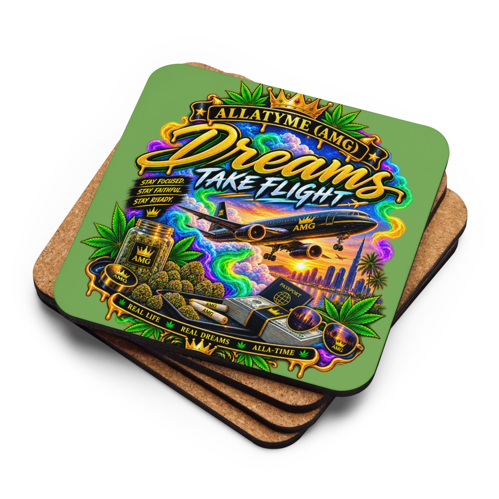 Cork-back coaster