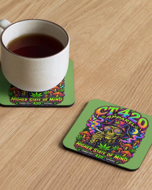 Cork-back coaster
