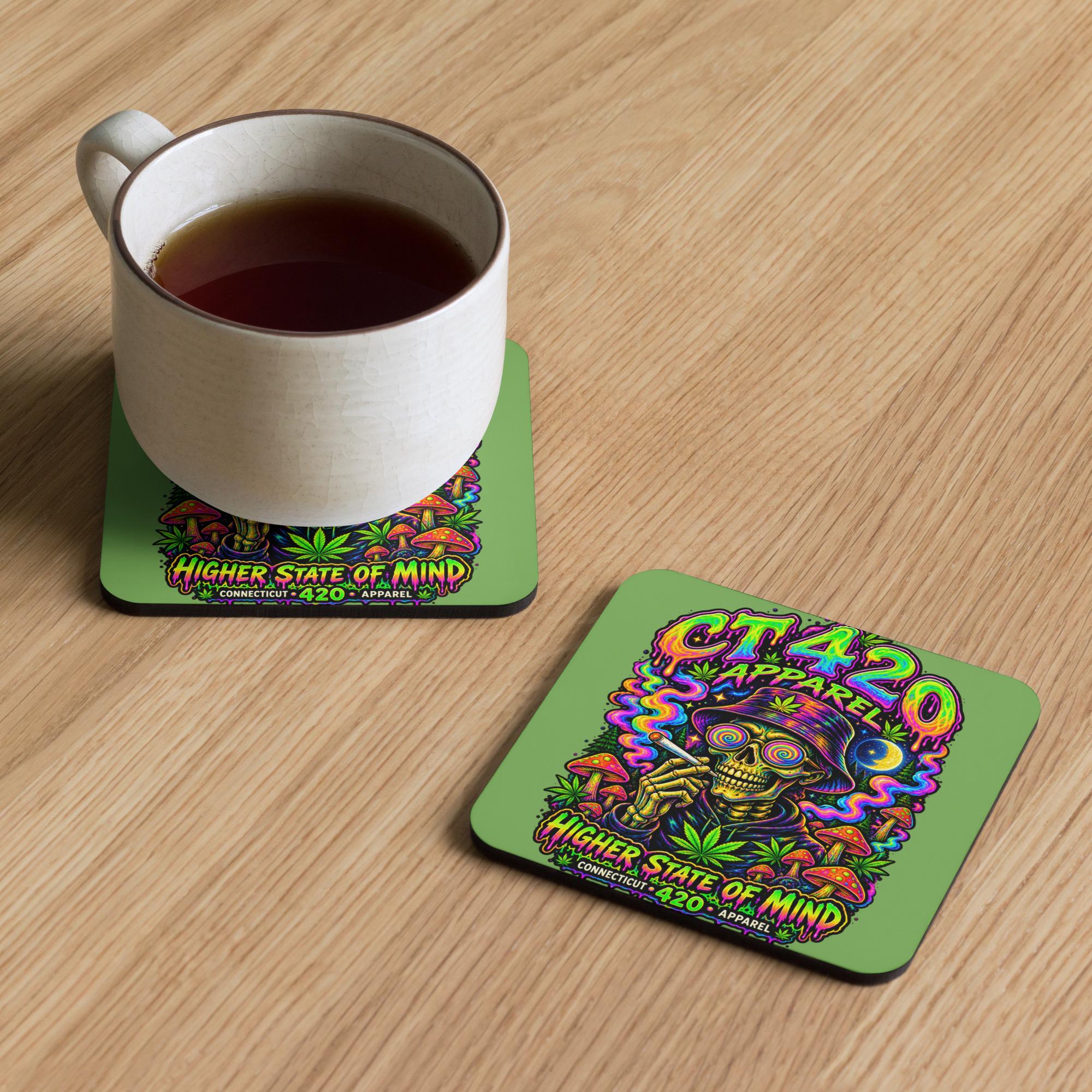 Cork-back coaster
