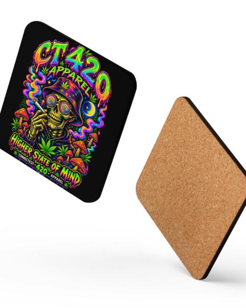 Higher State of Mind - Cork-back coaster