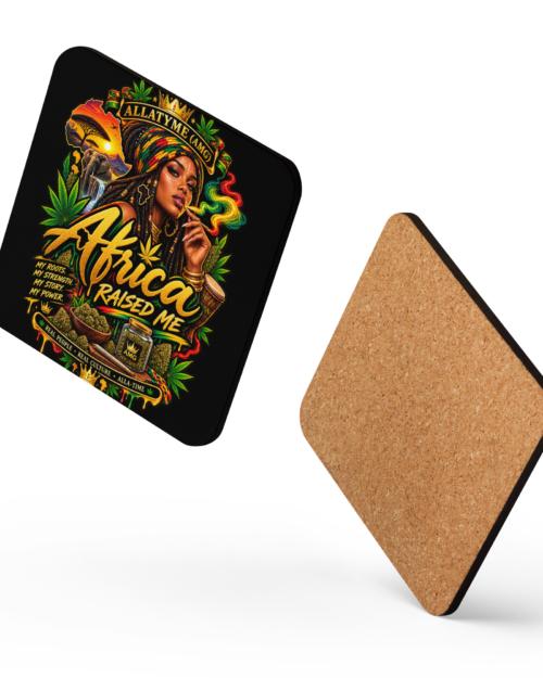 Africa Raised Me - Cork-back coaster
