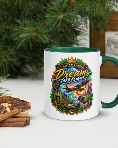 Allatyme Dreams Take Flight - Mug with Color Inside