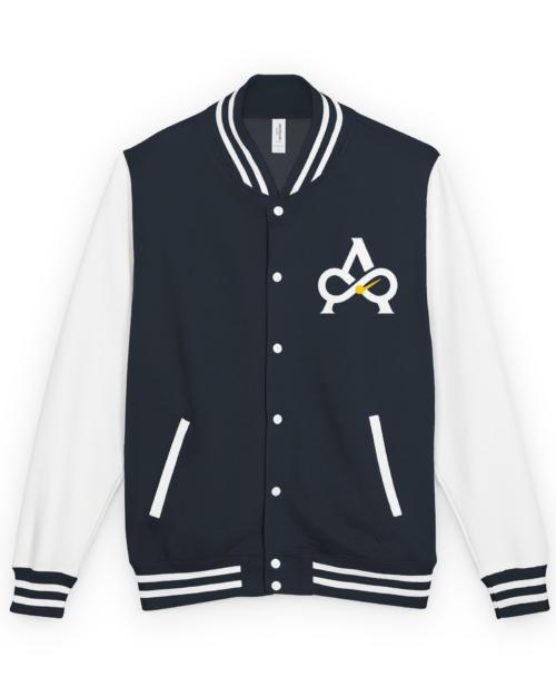Heavyweight letterman jacket